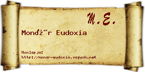Monár Eudoxia névjegykártya